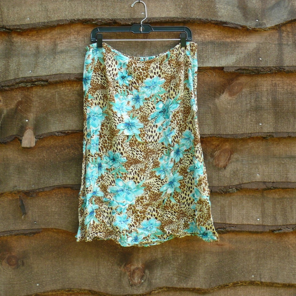 Laura Ashley Animal Print Skirt